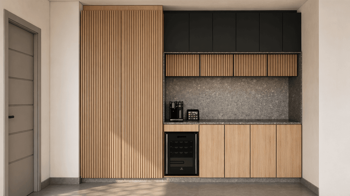 Gourmet bar photoreal render